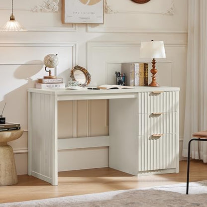 LEYAOYAO Office Desk 48" With 3 Drawers Storage File Cabinet