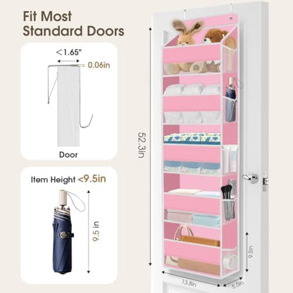 1Pack Over The Door Organizer Large Capacity Hanging Storage Room Organizer