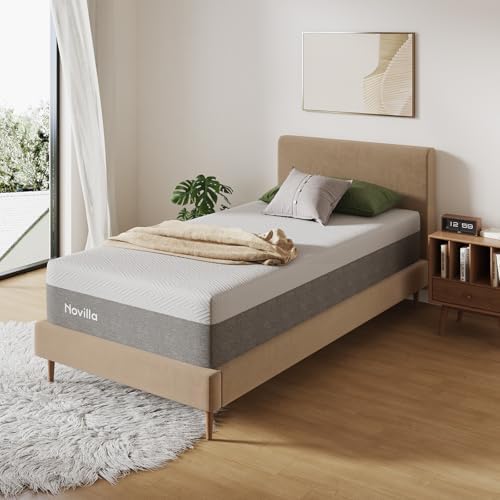 Novilla Twin Size Mattress, 12 Inch Bliss Twin Memory Foam Mattress