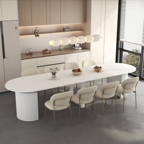 Extendable Foldable Dining Room Table for 1-12 People, Wood Multifunctional Rectangle Expandable Console Kitchen Living Meeting Room Furniture, Black