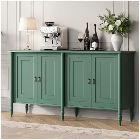 JOINICE 59" Sideboard Buffet Cabinet with Storage for Living Room,Green