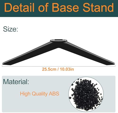 Yaotieci TV legs for TCL Roku TV Stand legs 55 inch 32 inch 50 inch 55S525 55S450F 55S410R 55S450R 50S450R 50S425 32S330 32S327 32S325 for TCL Roku TV Legs with Screws, Easy to Install