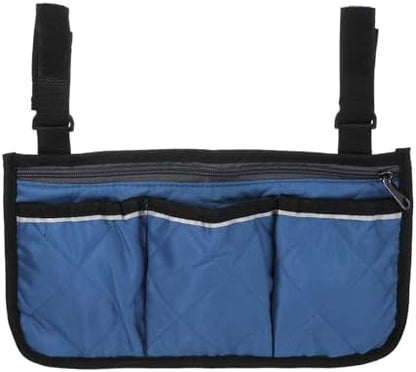 PATIKIL Beach Chair Armrest Bag, Waterproof Beach Chair Hanging Storage Pouch Arm Rest Magazine Snack Bag with 4 Pockets for Camping Outdoors