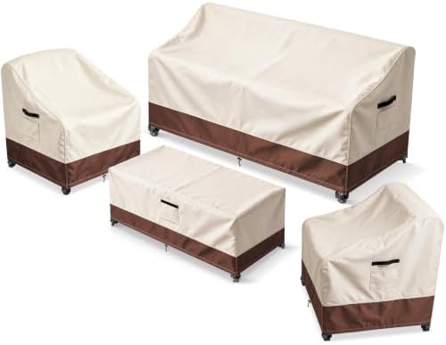 Waterproof 4-Piece Patio Furniture Cover Set