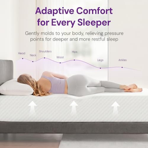 GAESTE Full Size 10 Inch Cooling Gel Memory Foam Mattress, Medium Feel