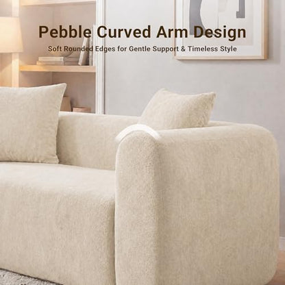 Claiks 142" Cloud Boneless Couch, Modular Sectional, Beige