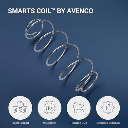 Avenco Twin Mattress, 10 Inch Medium Firm Twin Size Mattress in a Box, Hybrid Mattresses with Smarts™ Coil Pocket Springs for Motion Isolation, Strong Edge Support, CertiPUR-US Certified