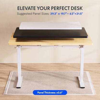 FLEXISPOT EN2 Standing Desk Frame with CPU Holder, White