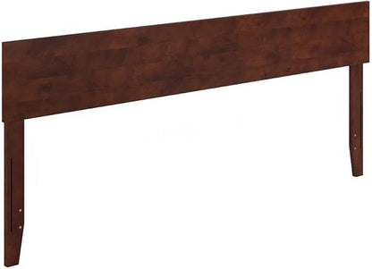 AFI, Orlando King Adjustable Modern Solid Wood Panel Headboard, Walnut