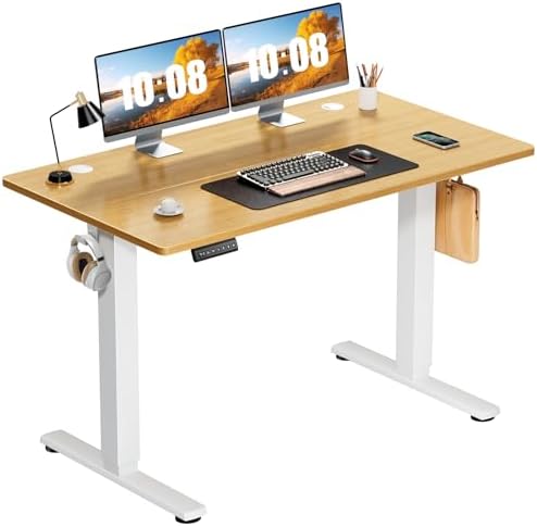 Sweetcrispy Electric Standing Desk, Computer Desk, 48x24 Inch