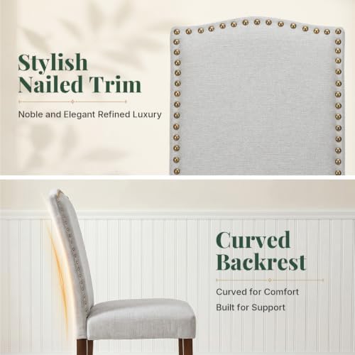 Dining Chairs Set of 2, Fabric Kitchen Chair for Living Room