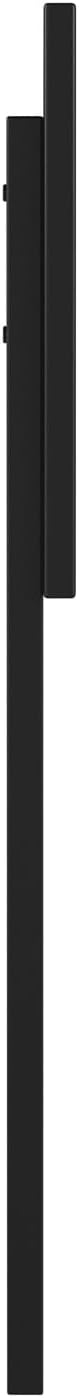 AFI, Sophia Adjustable Modern Full Wood Headboard, Black