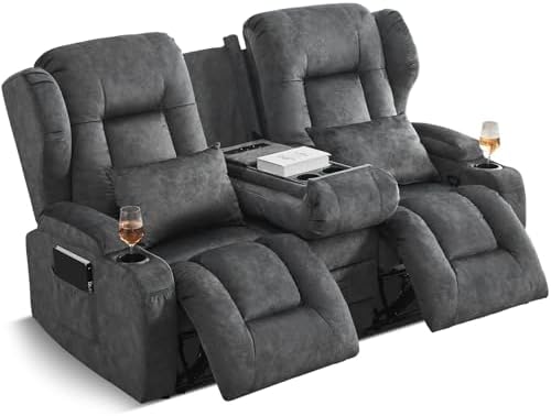 SAMERY 67.6" RV Loveseat Recliner Sofa, Manual Reclining Loveseat