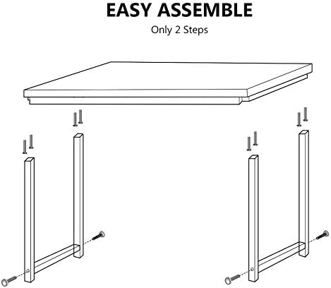 Tribesigns Computer Desk, 63 inch Large Office Desk Computer Table Study Writing Desk for Home Office, White