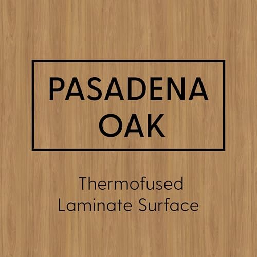 FDP 30" x 72" Rectangle Table with Swivel Glide Legs - Pasadena Oak/Navy