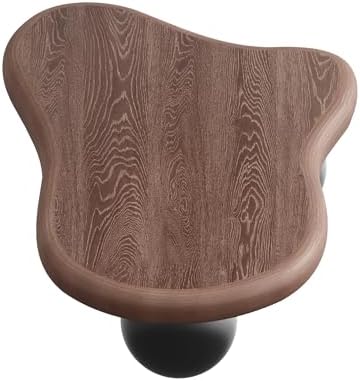 47 Inch Cloud Shaped Coffee Table with 3 Ball Legs for Living Room