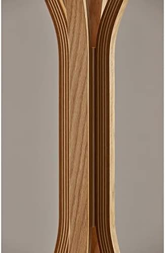 Adesso Toby Coat Rack with Natural Oak Finish – Space-Saving Entryway Organizer Perfect for Coats, Bags, Purses and Hats – 6 Hooks, 68.25" Tall