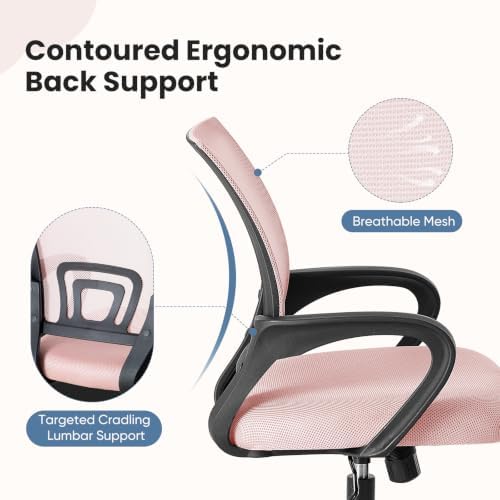 DUMOS Ergonomic Home Office Chair, Executive Mesh Desk Chair, 2 Pack