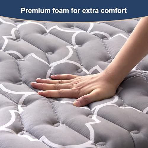 6th Generation Japanese Floor Futon Mattress - Extra-Thick 9-Layer Modern Futon with 100% High-Density Foam, Portable Floor Mattress Sleeping Pad for Adults, Guest Room, Dormitory, Twin XL (39"X80")