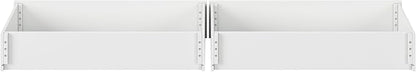 AFI, Mid-Century Modern Under Bed Storage Drawers, Queen/King/Twin XL, White