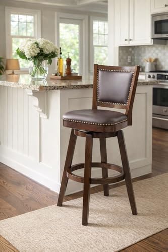 Boraam Broadmoor Swivel Bar Stool - Cappuccino