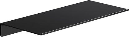 Danpoo 12 inch Metal Wall Shelf, Black Floating Shelf, Small Bathroom Shelf, Display Shelves for Wall Storage