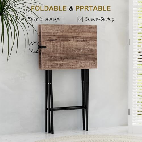 VECELO Folding TV Trays Set of 2