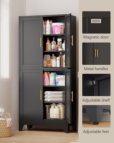 Metal Armoire Wardrobe Closet Storage Cabinet