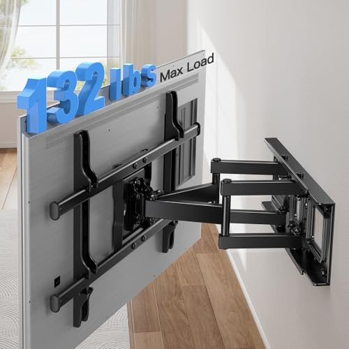 Pipishell Full Motion TV Wall Mount for Most 37-84 Inch TVs up to 132lbs