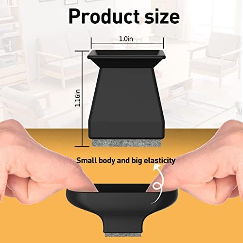 Square Chair Leg Protectors for Hardwood Floors.