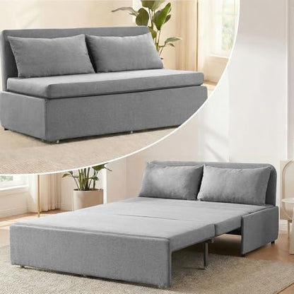 ijuicy Queen Size Pull Out Sofa Bed,3 in 1 Sleeper Sofa