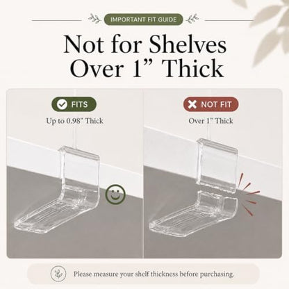 Shelf Dividers Purse Organizer for Closet: 11" Tall (Extra Tall)