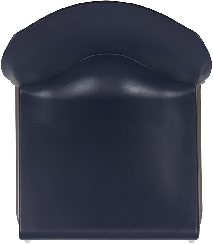 Flash Furniture HERCULES Series 880 lb. Capacity Navy Full Back Contoured Stack Chair with Gray Powder Coated Sled Base