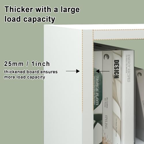 CTESNE【2026 Wooden Thick Frame 3 Cube Storage Organizer Shelf with Anti-Tipping Kits + Reversible Open Back Bookcase, Horizontal and Vertical Dual-use（White,11inch）