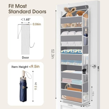 1Pack Over The Door Organizer Large Capacity Hanging Storage Room Organizer