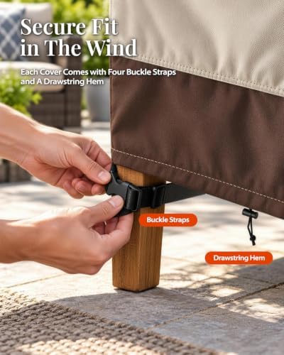 Waterproof 4-Piece Patio Furniture Cover Set