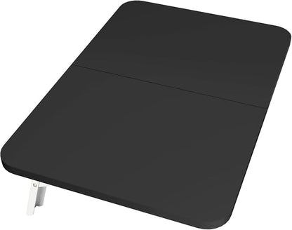 Neoaider Wall Mounted Folding Desk 23.6” x 15.7”, Black | Drop Down Table with Metal Collapsible Brackets, Folding Wall Table for Small Spaces, Home, Office, Kitchen, Laundry Room
