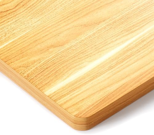BIZUM Whole-Piece Particle Board Table Top Wood Countertop for Standing Desk DIY, 55x28x1 Inch Maple Desk Top