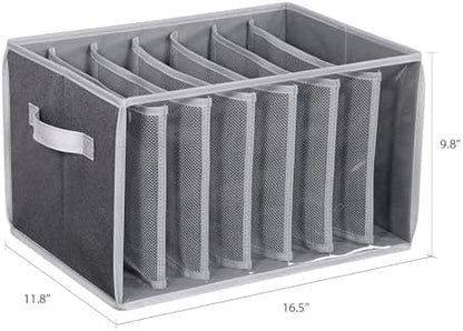 Wardrobe Clothes Organizer Pants Organizer for Closet Shelf, 3 Pack