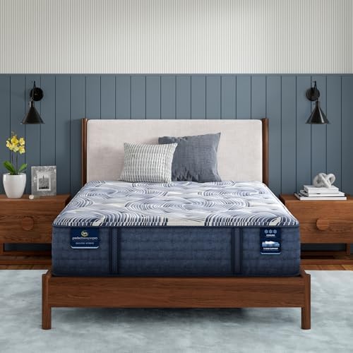 Serta Perfect Sleeper Pro - Dublin 14" Medium Queen Latex Hybrid Mattress - 5 Support Zones and Cooling Tech for Premium Hybrid Comfort - 100 Night Trial, CertiPUR-US Certified