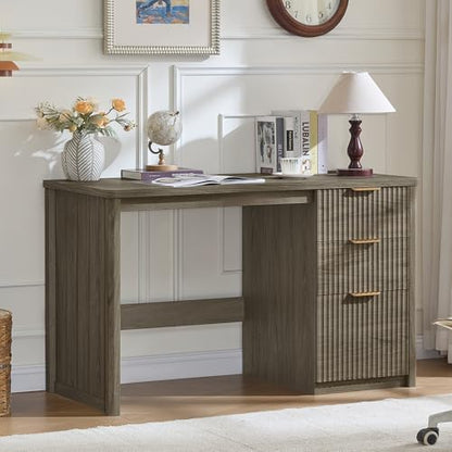 LEYAOYAO Office Desk 48" With 3 Drawers Storage File Cabinet