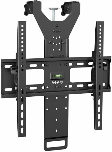 VIVO Black TV Hanger for 42-75 in Flat and Curved Screens, MOUNT-TV02LB