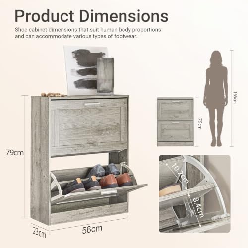 Haotian Enclosed Shoe Rack for Entryway