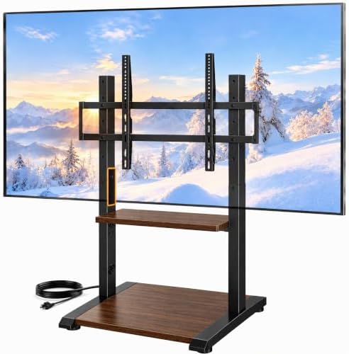 Perlegear Floor TV Stand with Power Strip for 50–110 inch TVs up to 250 lbs