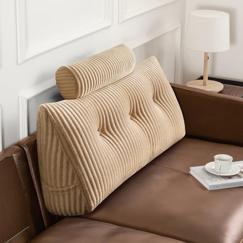 Z-hom Headboard Pillow, Wedge Backrest Cushion, Twin Size,ONE Roll Pillow