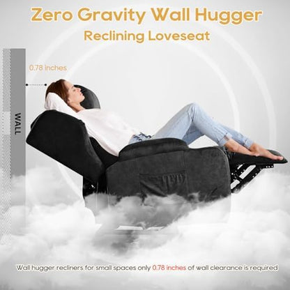 IPKIG Power Loveseat Recliner Sofa with Flip Back Console, 89" - 4 Seat