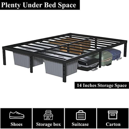 Upcanso 16 Inch California King Bed Frames No Box Spring Need