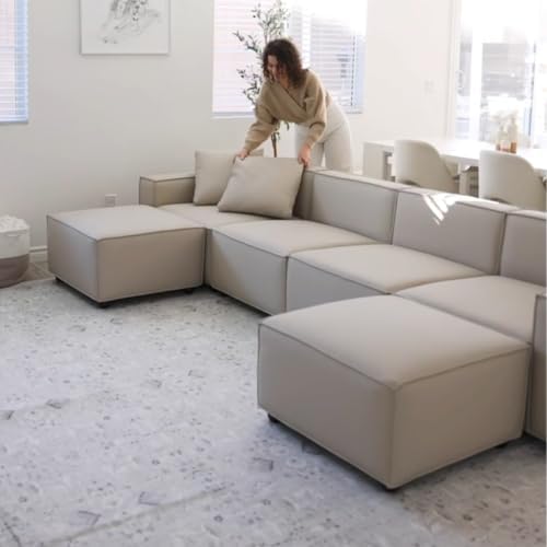 Acanva Zola Modular Sectional Living Room Sofa Set, U-Shape
