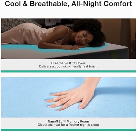 Novilla Memory Foam 14 Inch Queen Mattress in a Box