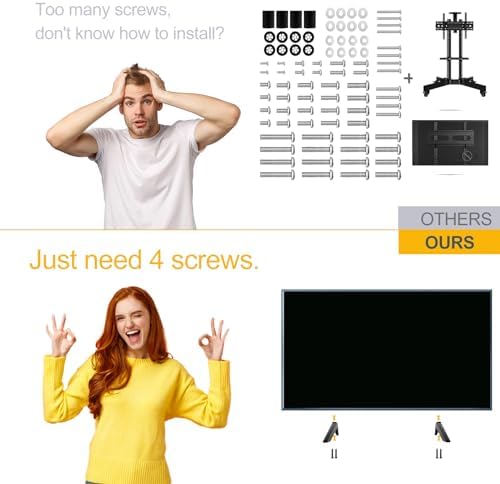 (Upgraded Version) Base Stand for TCL 32" 40" 43" 49" 50" 55" 65" Roku TV Legs, for 32S356 40FD2700 43S425 49S305 50S423 50S446 55S434 65S450R 65S425, TV Legs for TCL Roku TV Stand Legs wr Screws